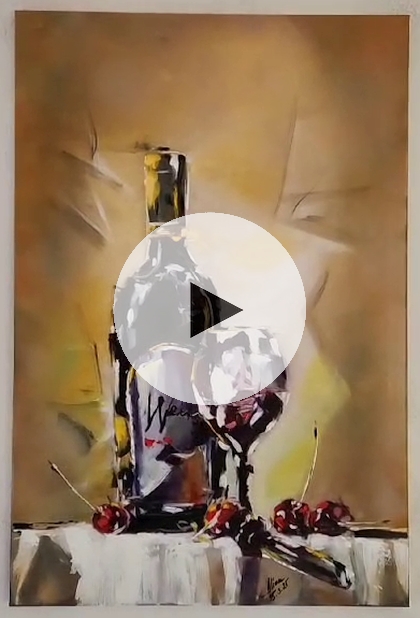 ArteDiAlina.com painting: Red Wine